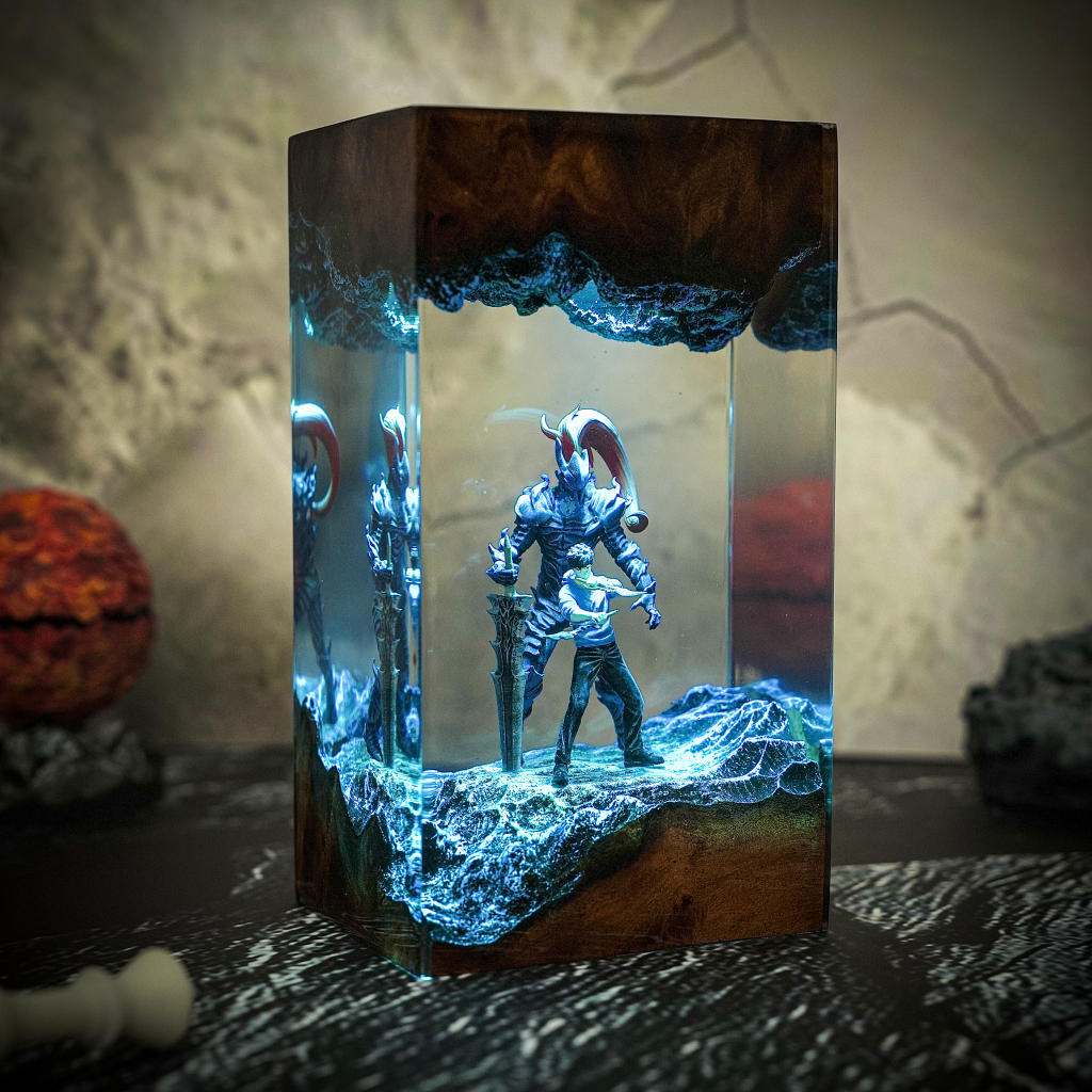 Dark Fantasy Warrior Resin lamp - Image 10