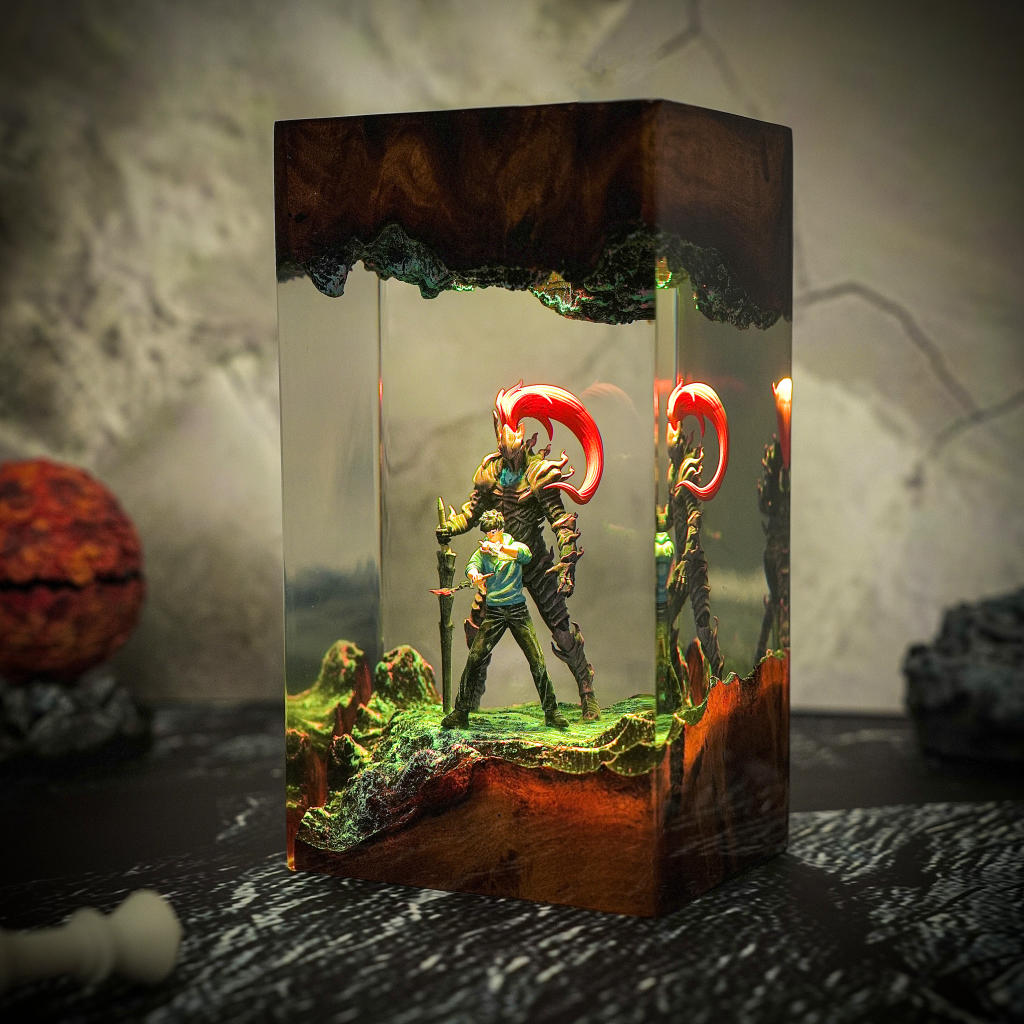 Dark Fantasy Warrior Resin lamp - Image 11