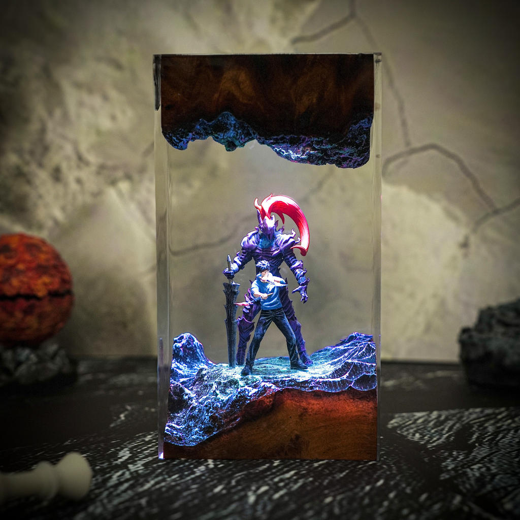 Dark Fantasy Warrior Resin lamp - Image 12