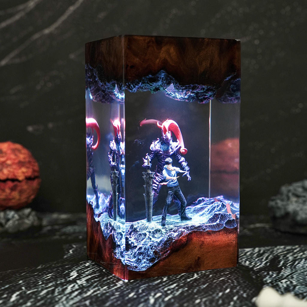 Dark Fantasy Warrior Resin lamp - Image 14