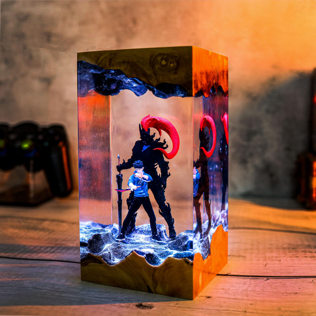 Dark Fantasy Warrior Resin lamp - Image 3