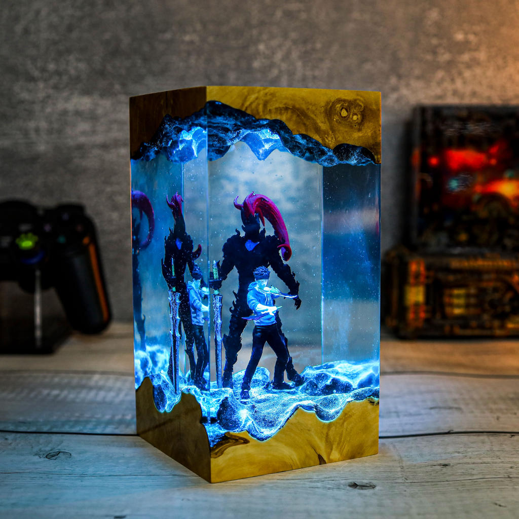 Dark Fantasy Warrior Resin lamp - Image 4