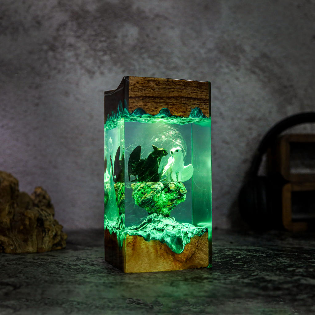 Toothless and Light Fury Lamp Ver 4 - Image 5