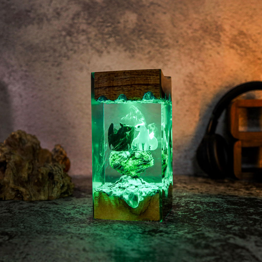 Toothless and Light Fury Lamp Ver 4 - Image 8