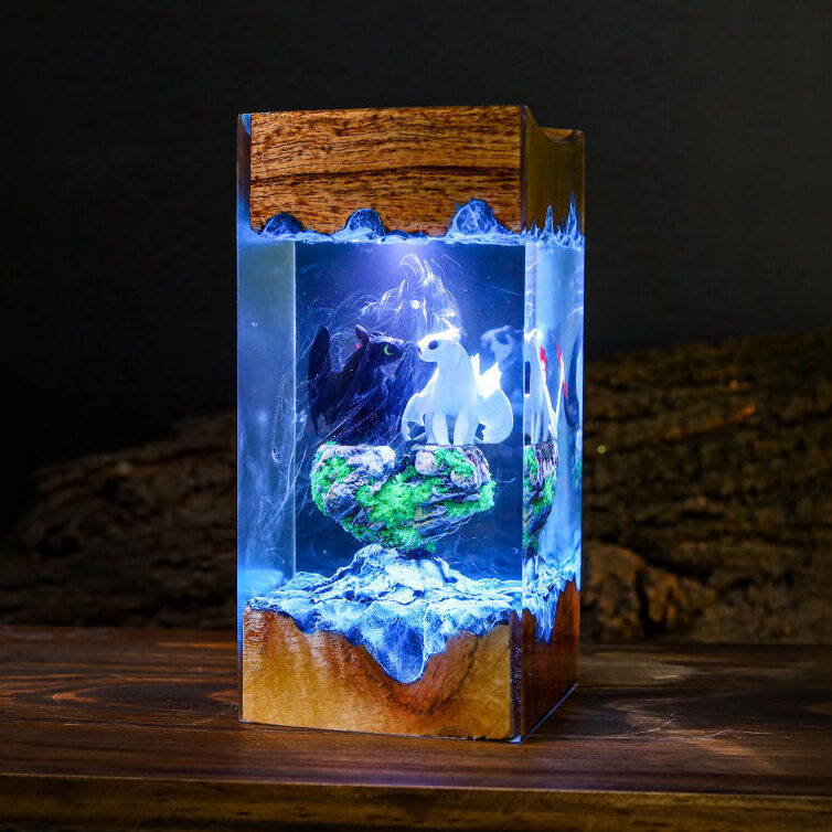 Toothless and Light Fury Lamp Ver 4 - Image 9