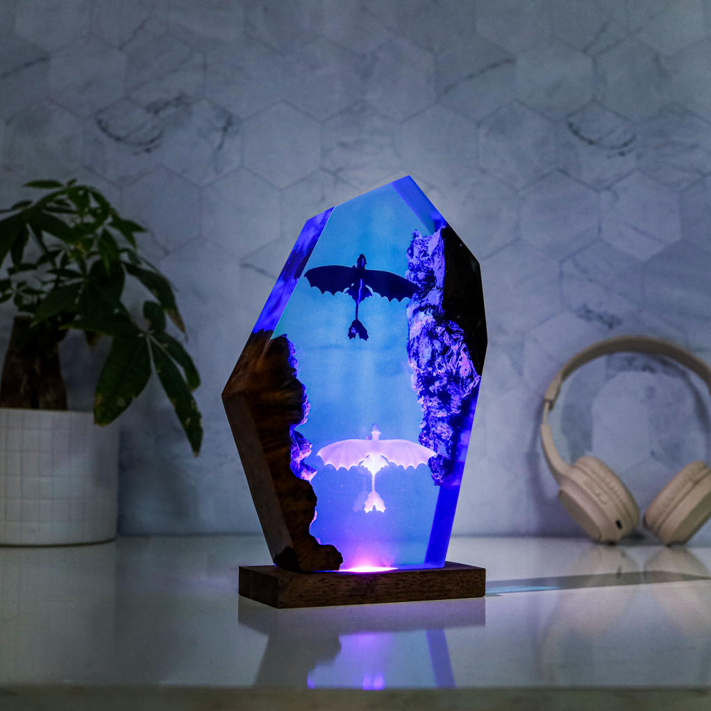 Toothless and light fury night light - Image 3