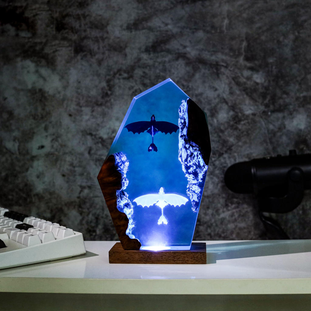 Toothless and light fury night light - Image 4