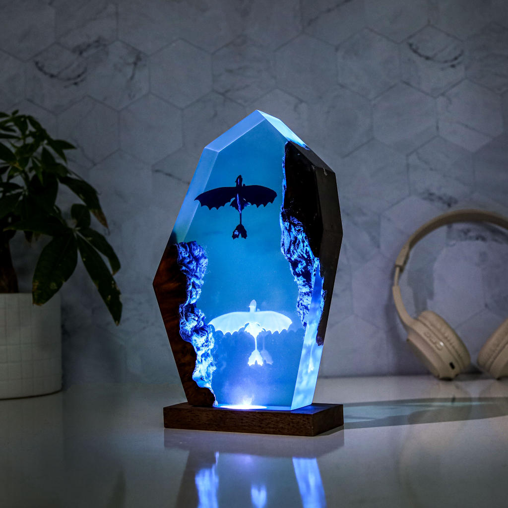Toothless and light fury night light - Image 10