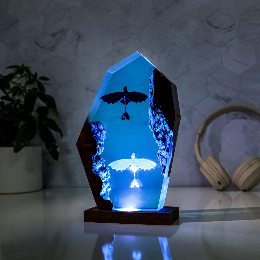 Toothless and light fury night light - Image 2