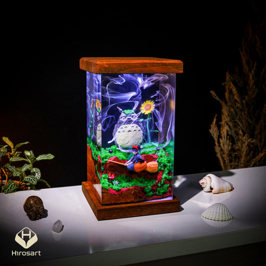 Totoro and Kiki Epoxy Night Light - Image 2