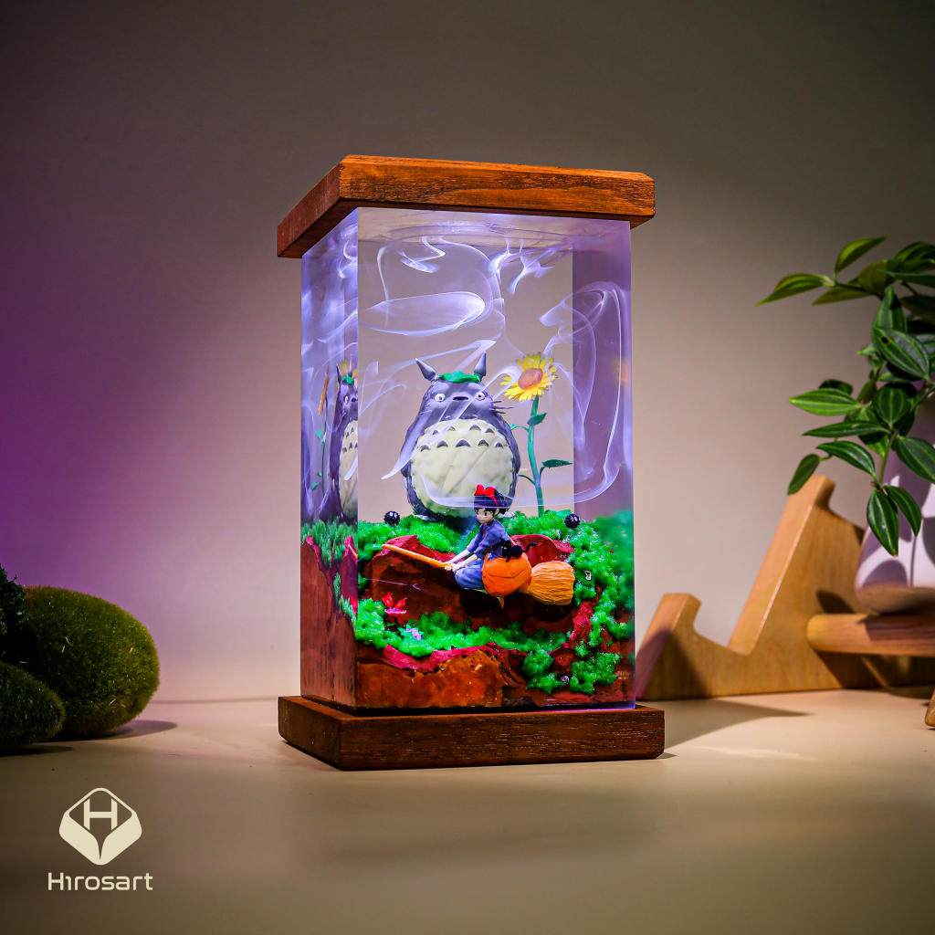 Totoro and Kiki Epoxy Night Light - Image 4