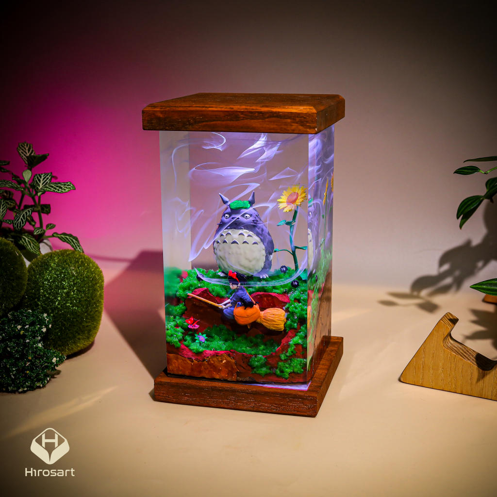 Totoro and Kiki Epoxy Night Light - Image 6