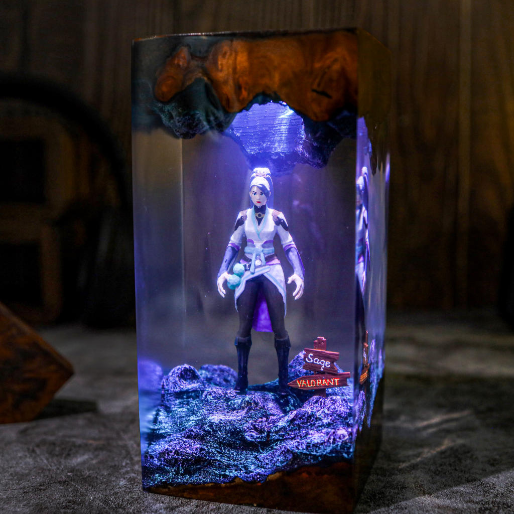 Valorant Sage Epoxy Night Light - Image 6