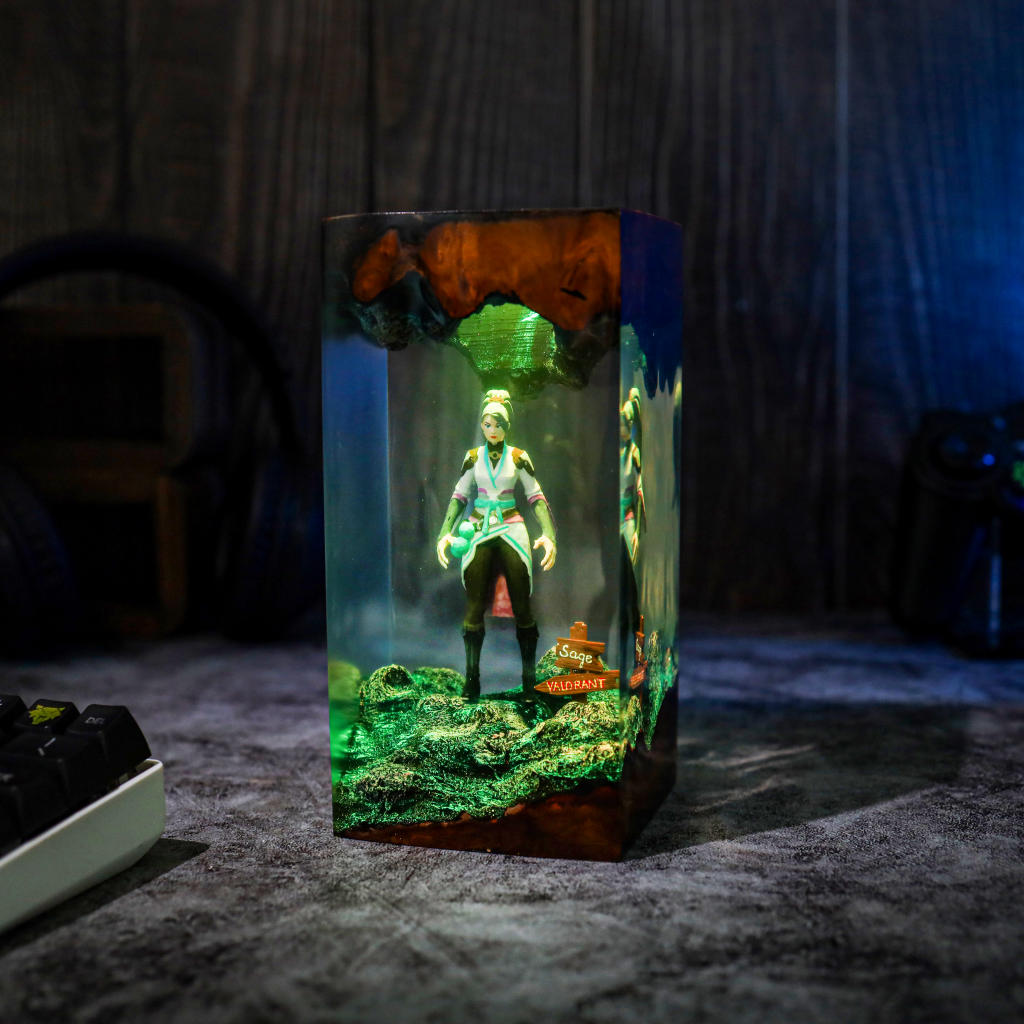 Valorant Sage Epoxy Night Light - Image 5