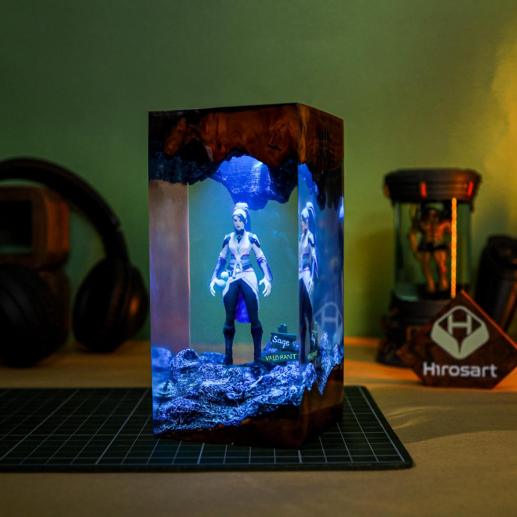 Valorant Sage Epoxy Night Light - Image 3