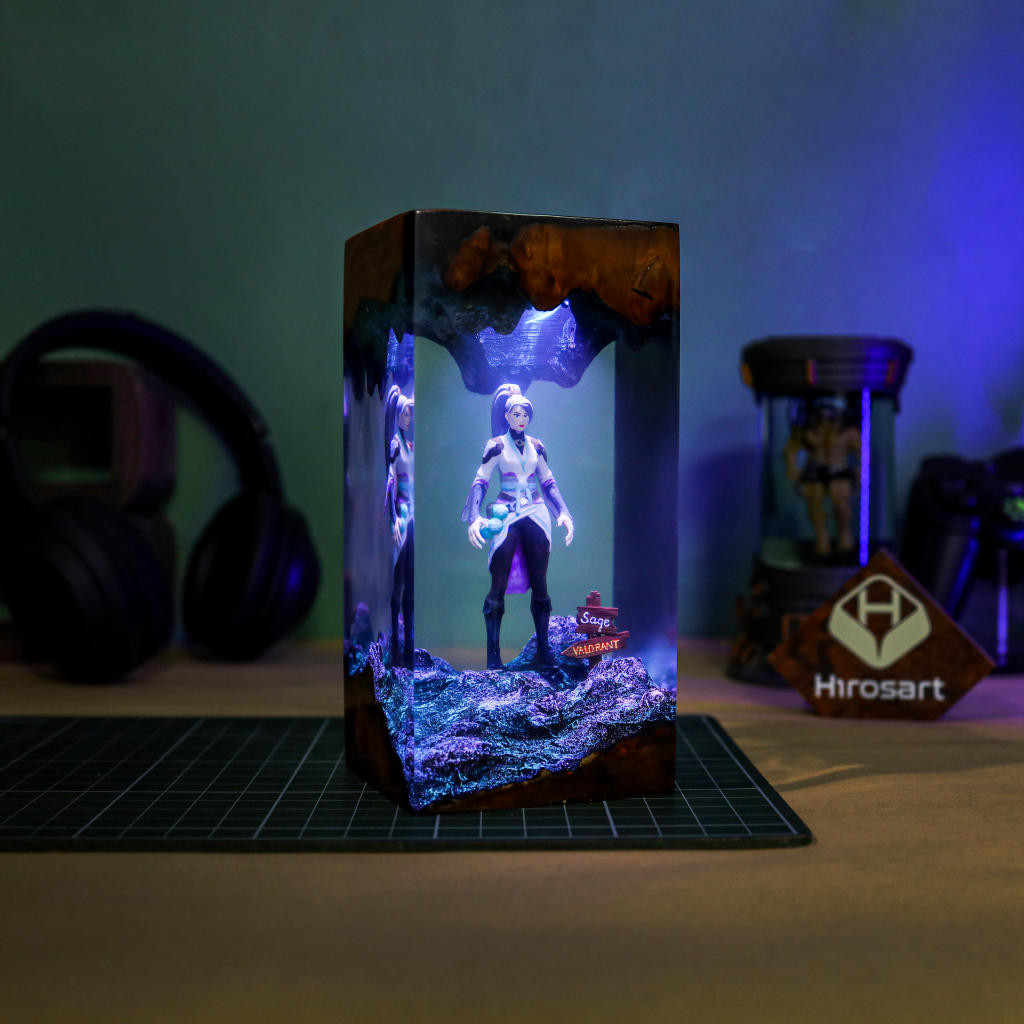 Valorant Sage Epoxy Night Light - Image 2