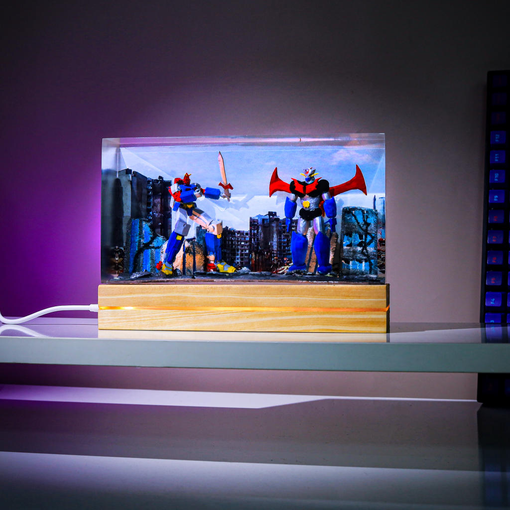 Voltes V VS Mazinger Z Resin Night Light - Image 4