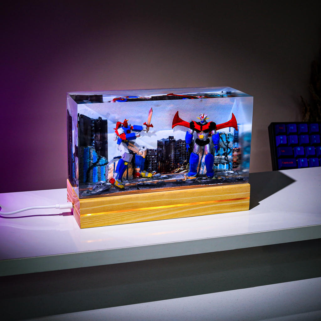 Voltes V VS Mazinger Z Resin Night Light - Image 5