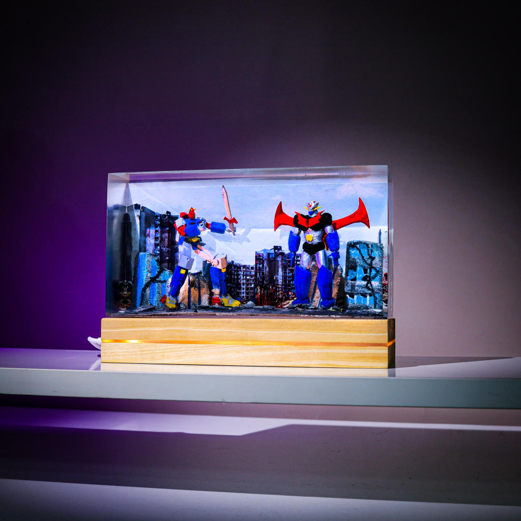 Voltes V VS Mazinger Z Resin Night Light - Image 6