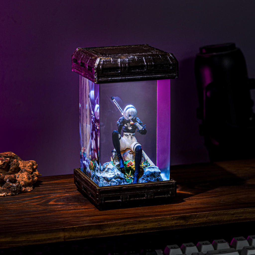 YoRHa No.2 Nier: Automata Resin Lamp - Image 8