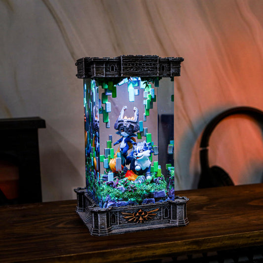 Zelda Midna &amp; Wolf Link Night Lamp - Image 2