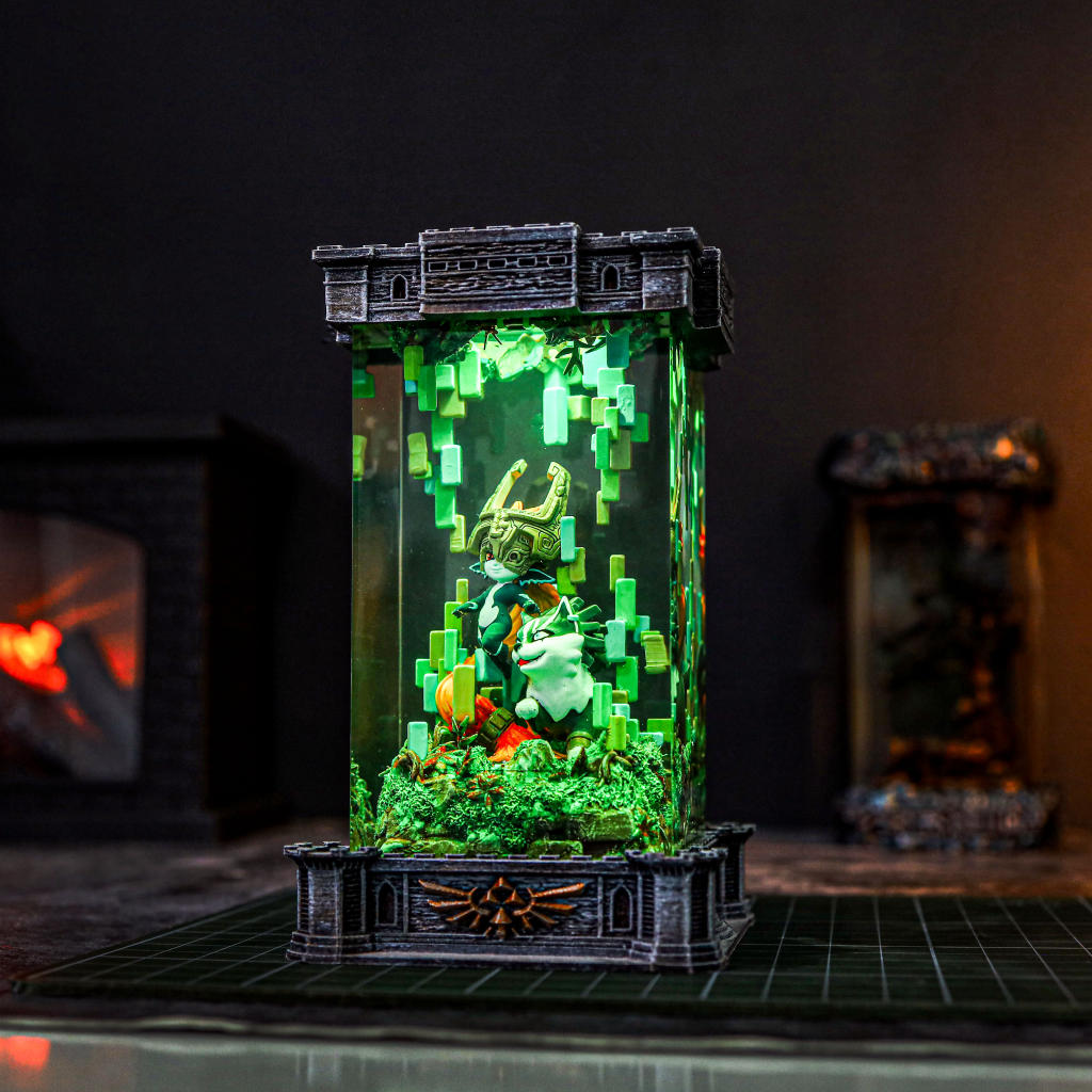 Zelda Midna &amp; Wolf Link Night Lamp - Image 4