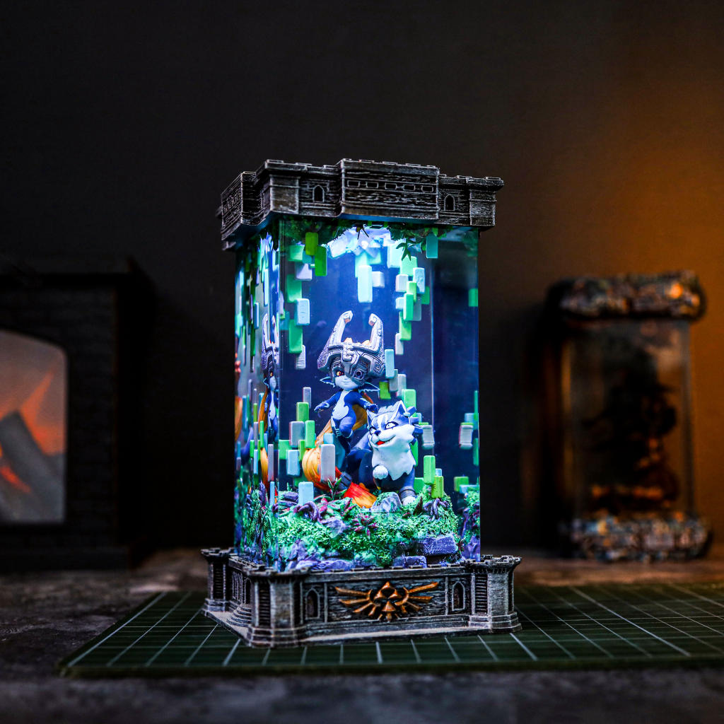 Zelda Midna &amp; Wolf Link Night Lamp - Image 5