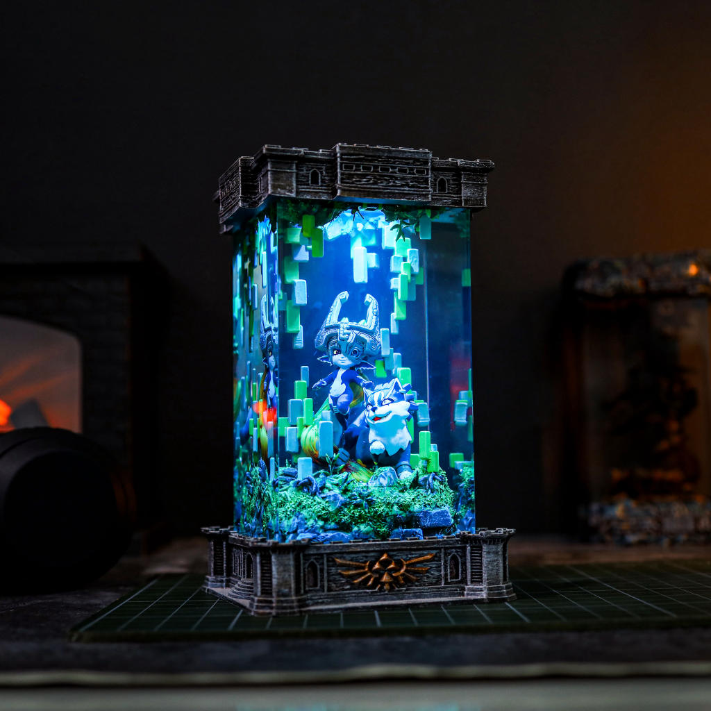 Zelda Midna &amp; Wolf Link Night Lamp - Image 6