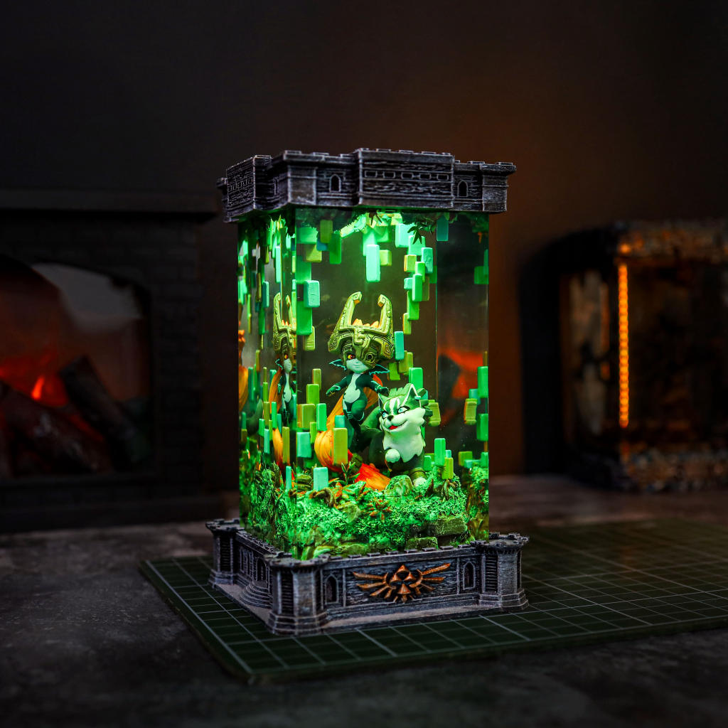 Zelda Midna &amp; Wolf Link Night Lamp - Image 7