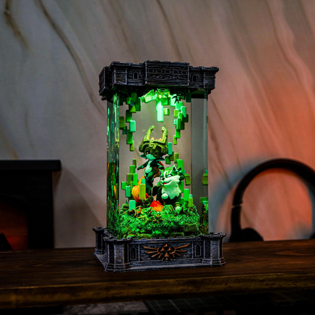 Zelda Midna &amp; Wolf Link Night Lamp - Image 9
