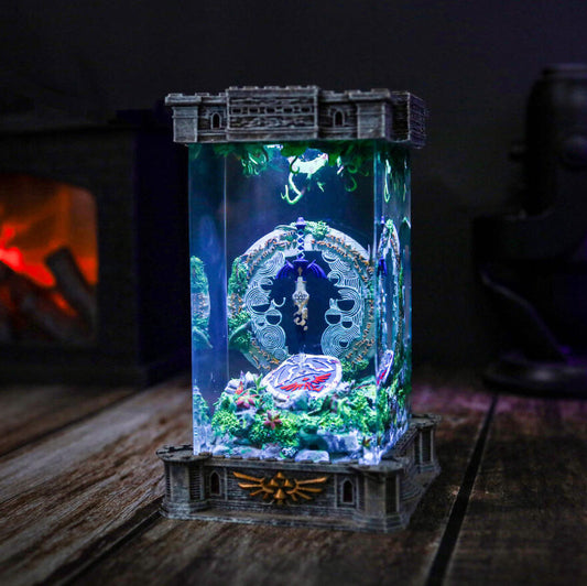 Zelda Shield And Master Sword Diorama Lamp - Image 2
