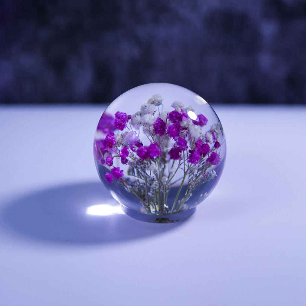 Baby's Breath Flower in Glass Night Lamp - Image 5