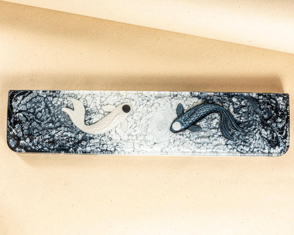 Black Yin Yang Resin Wrist Rest - Image 3