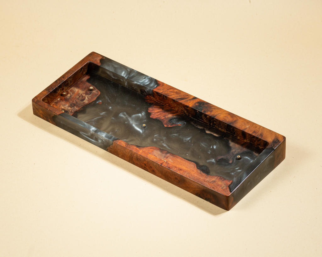 Black Resin and Wood Keyboard Case - Image 9