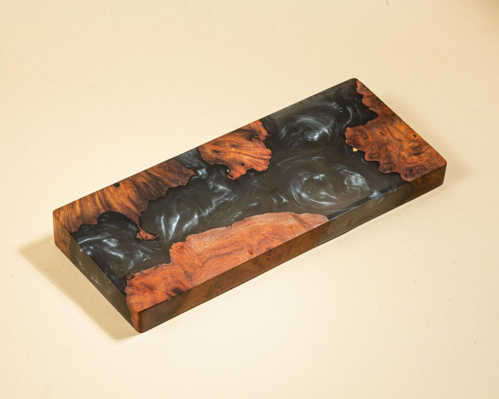 Black Resin and Wood Keyboard Case - Image 8