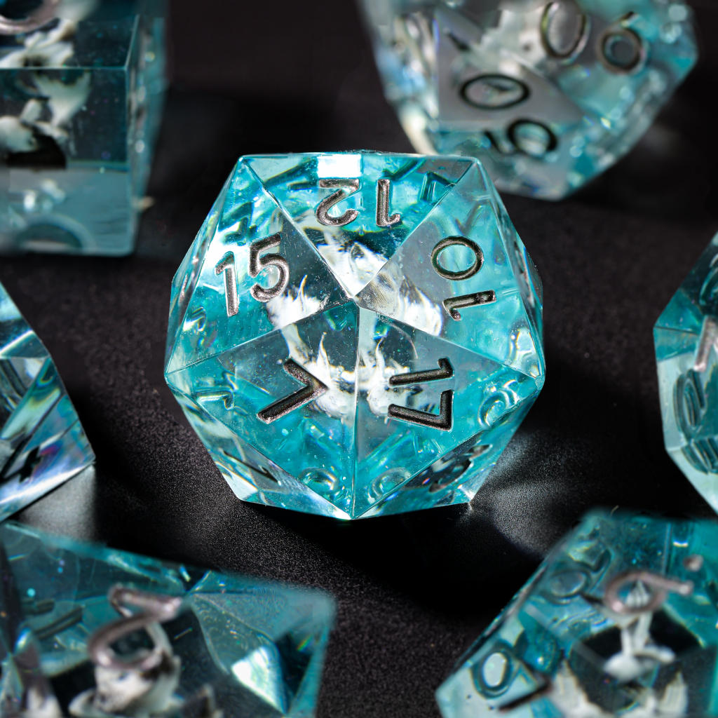Blue Ocean DND Resin Dice - Image 3