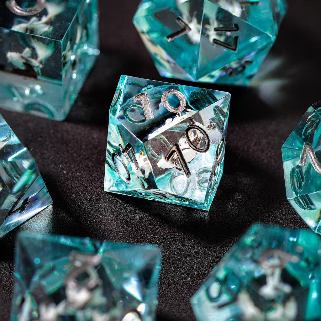 Blue Ocean DND Resin Dice - Image 4