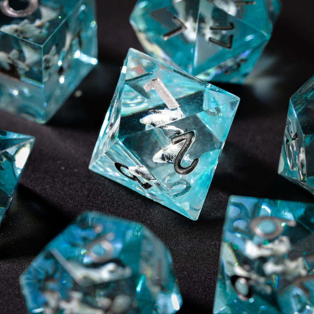 Blue Ocean DND Resin Dice - Image 6