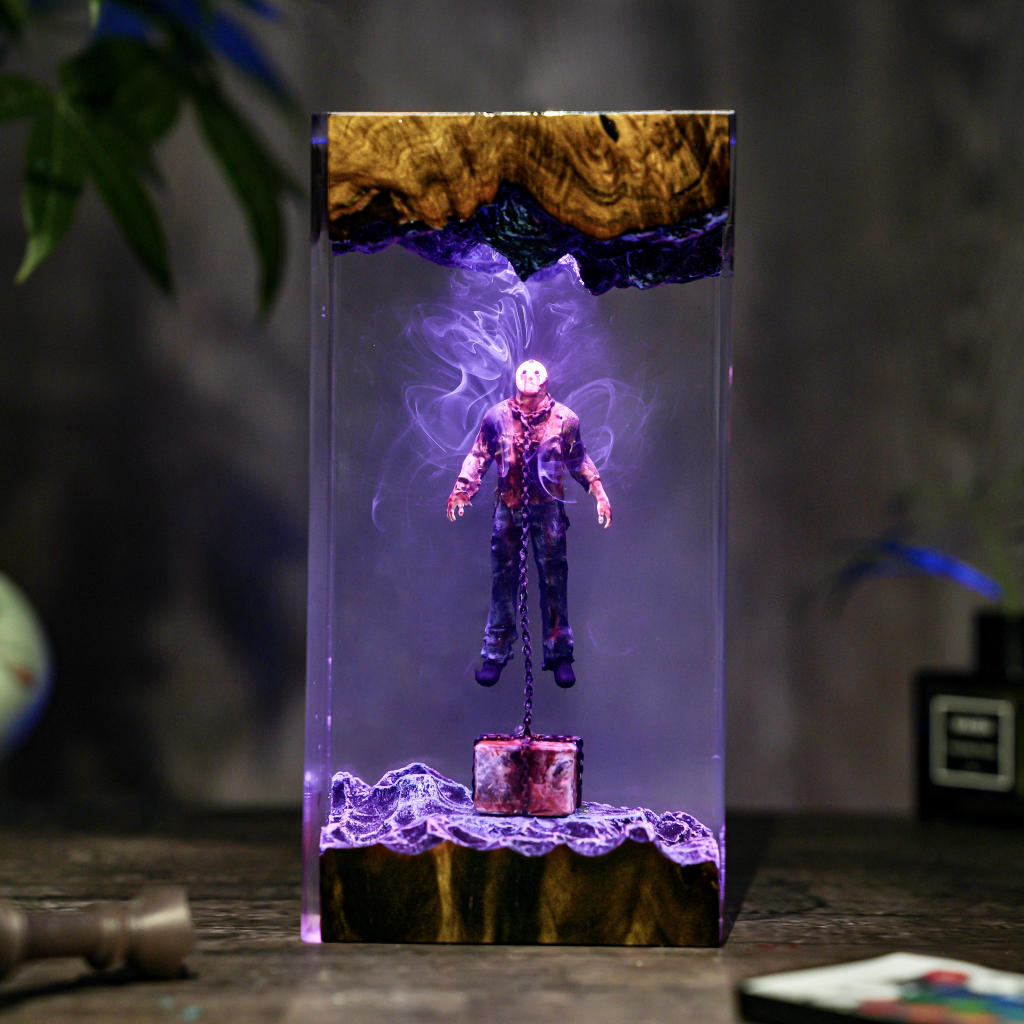 Chained Jason Voorhees Friday the 13th Halloween Lamp - Image 7