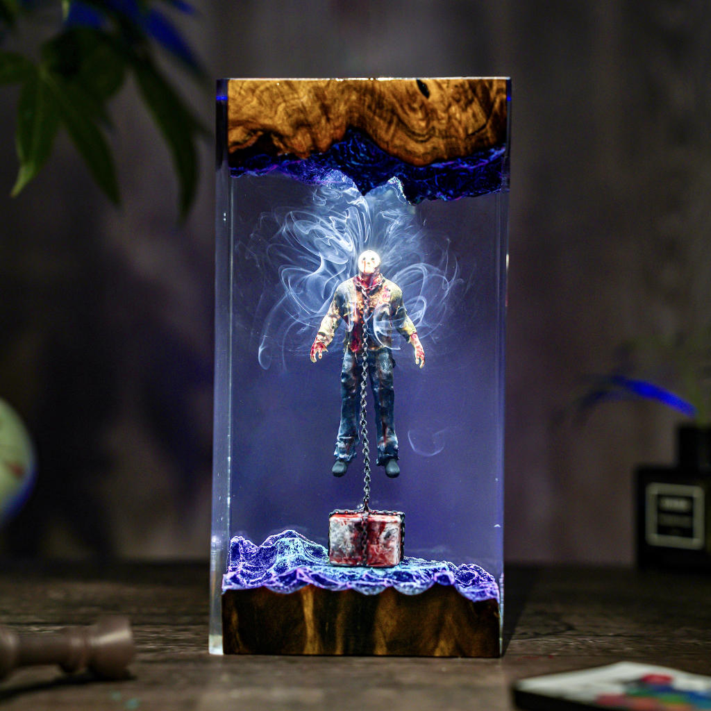 Chained Jason Voorhees Friday the 13th Halloween Lamp - Image 5