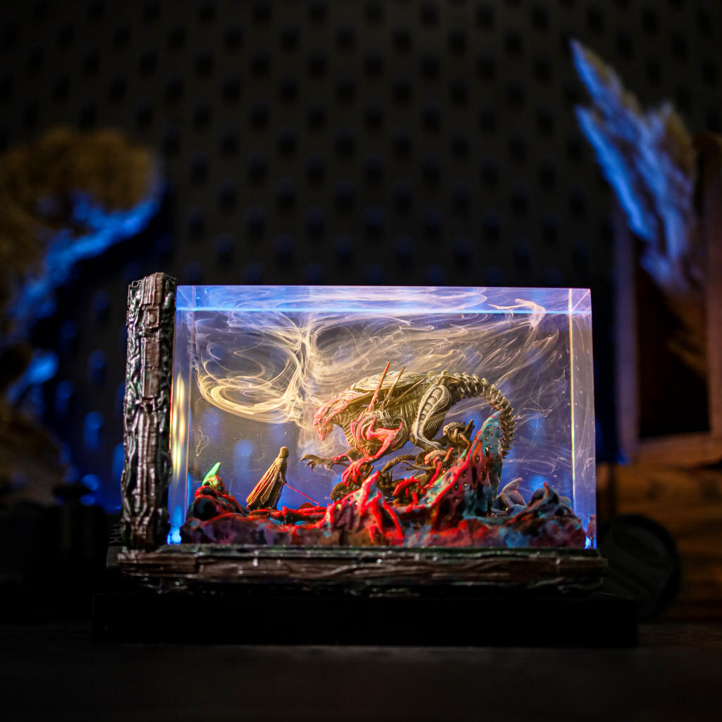 Darth Vader vs Xenomorph Diorama Lamp - Image 6