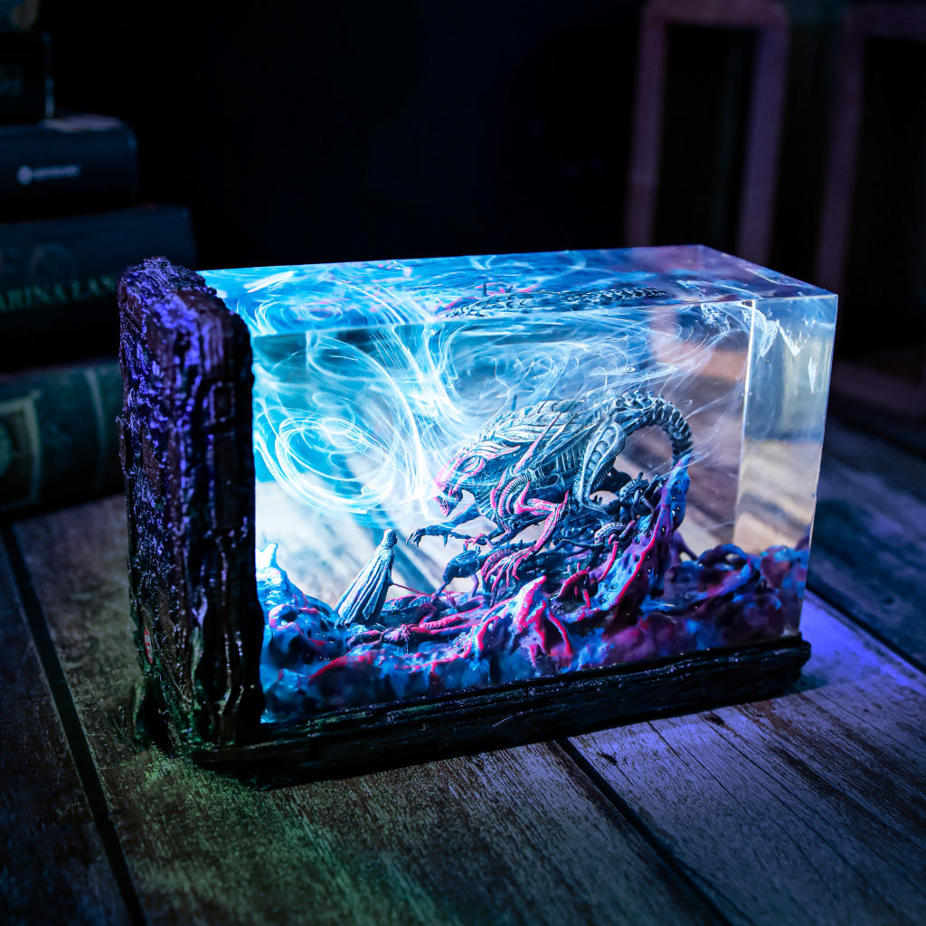 Darth Vader vs Xenomorph Diorama Lamp - Image 7