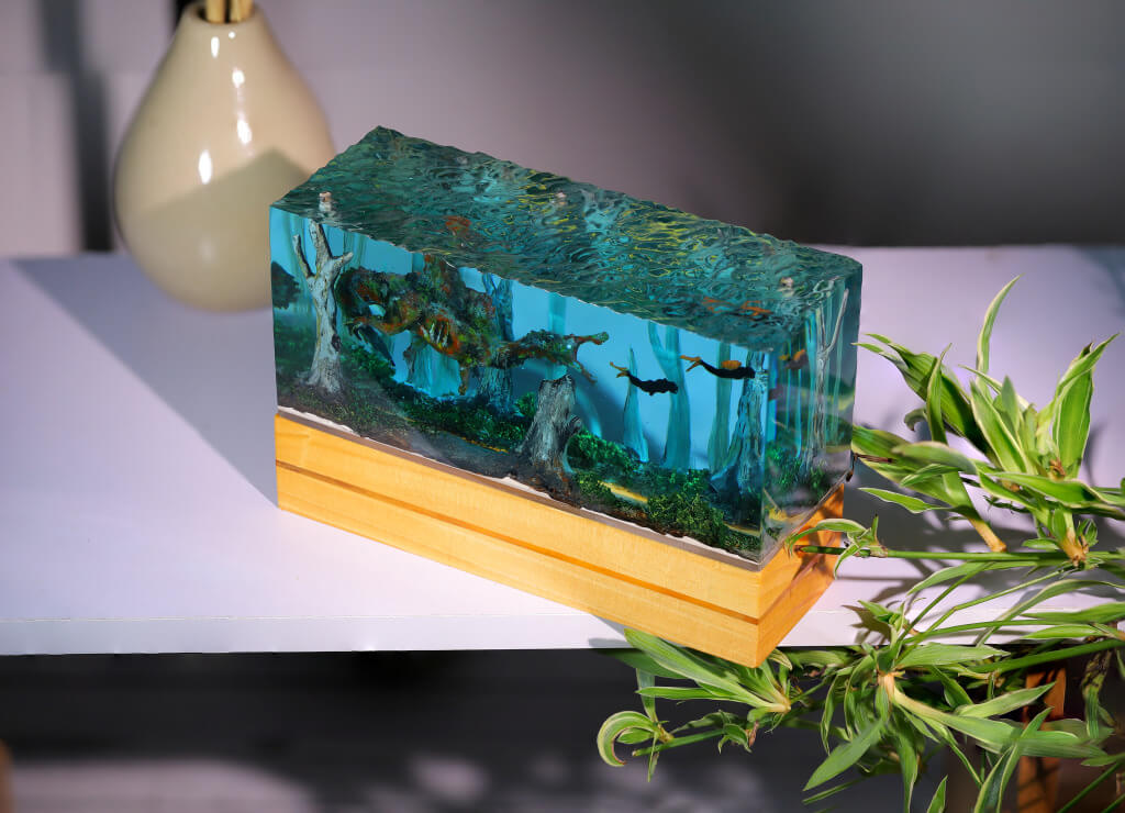 Diorama Zombie Spinosaurus Night Light - Image 3