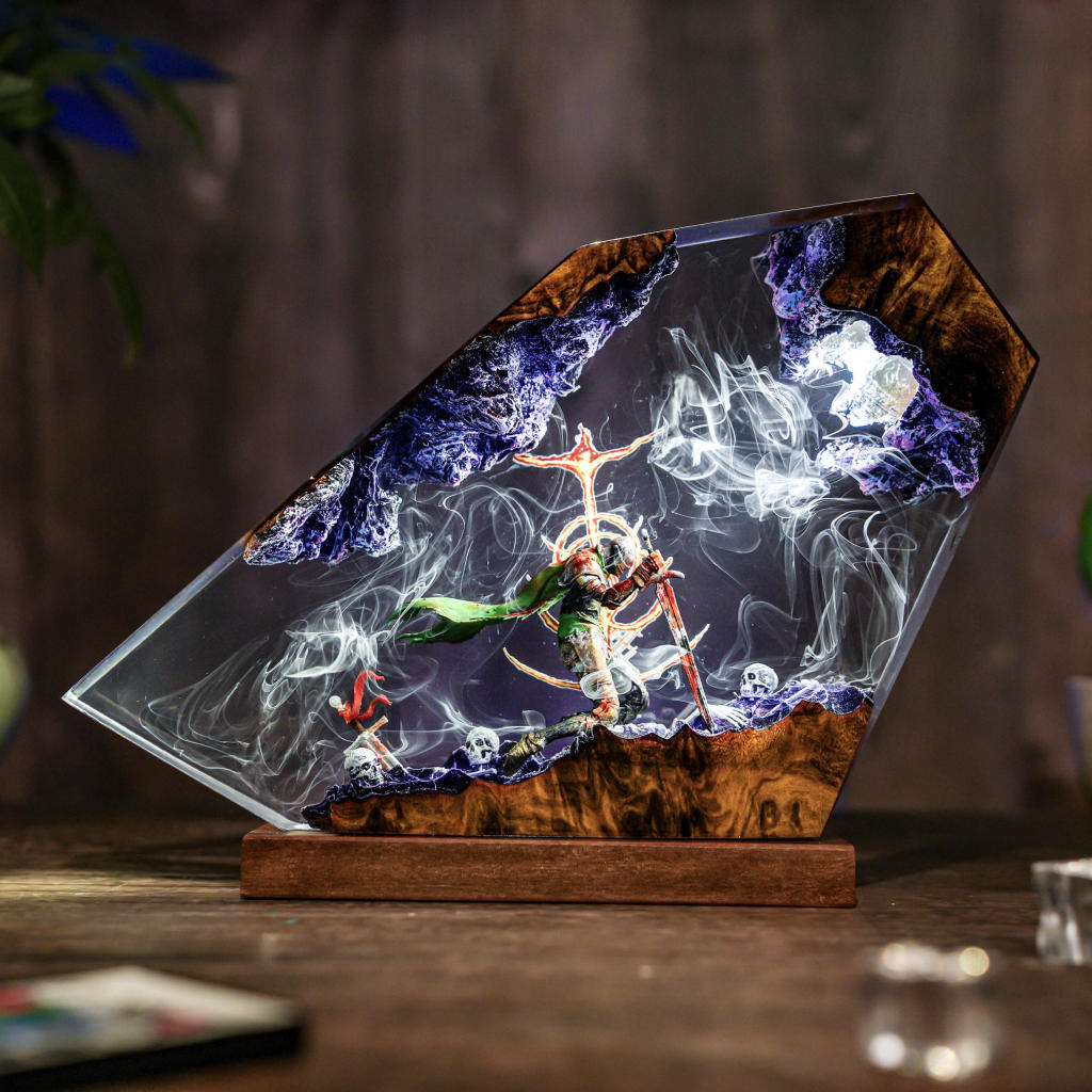 Medieval Knight Kneeling Lamp Ver 3 - Image 6