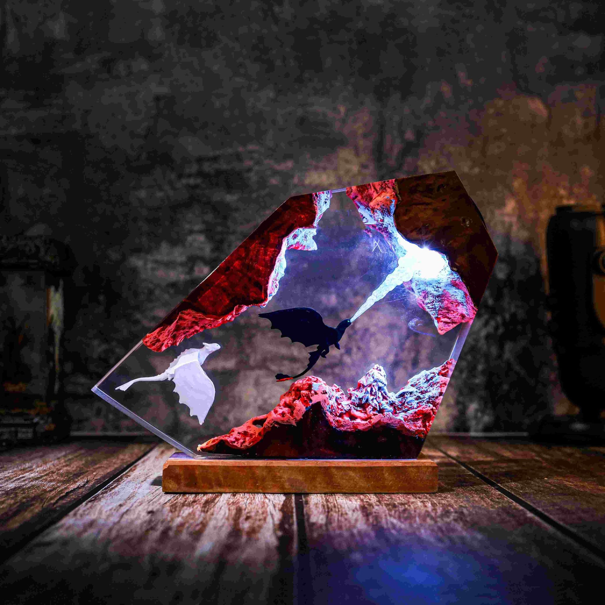 Fire Breathing Toothless and Light Fury Lamp - Image 5