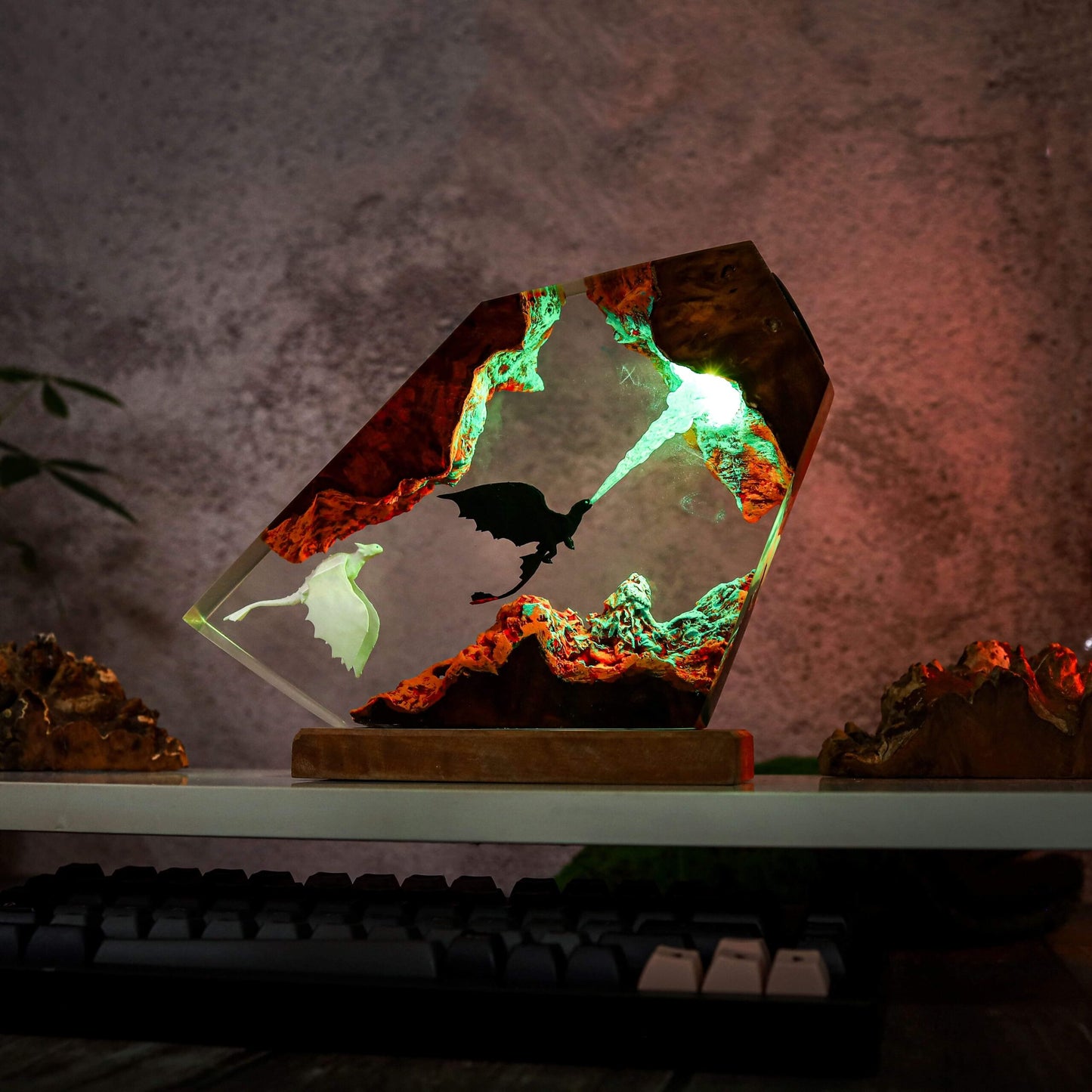 Fire Breathing Toothless and Light Fury Lamp - Image 7