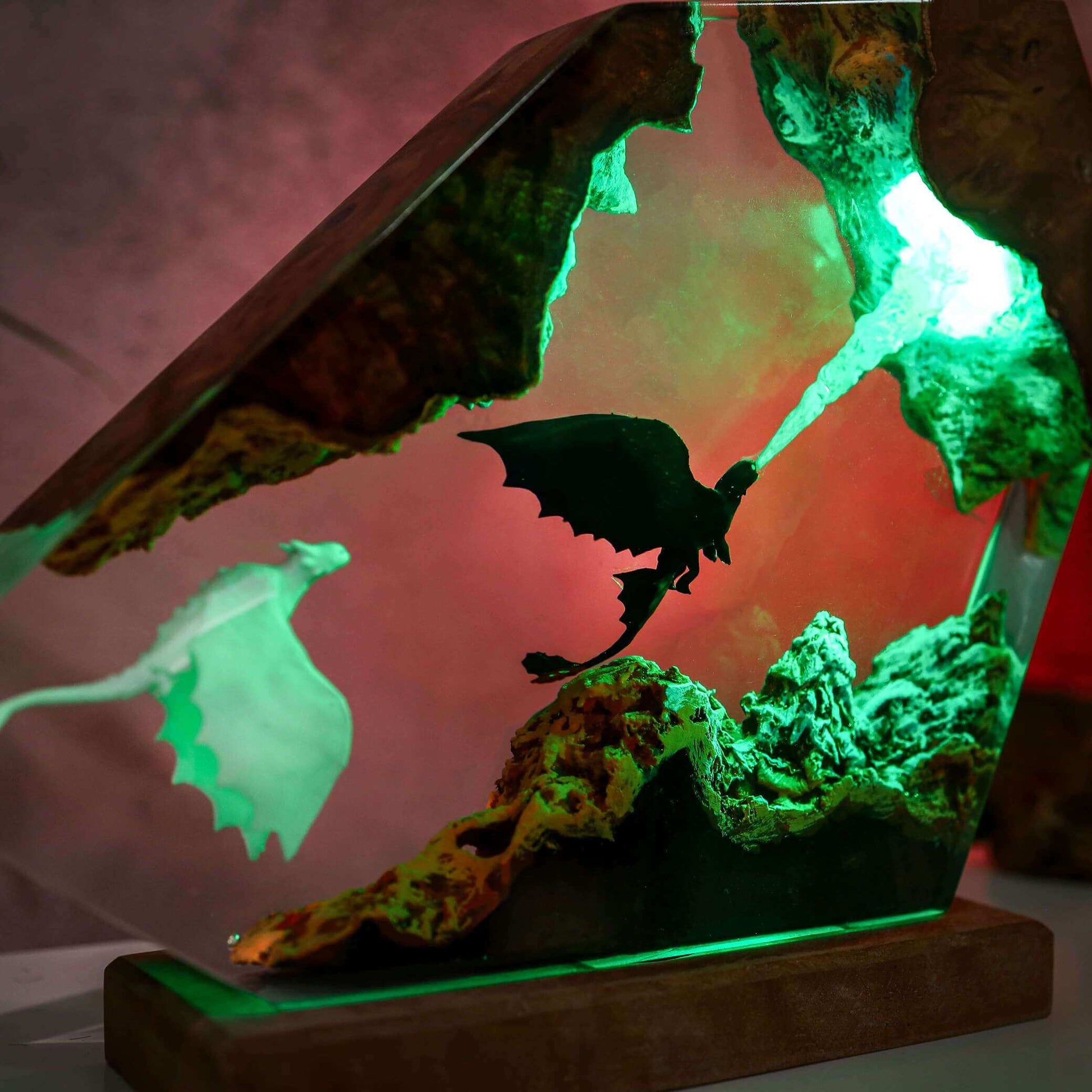 Fire Breathing Toothless and Light Fury Lamp - Image 9