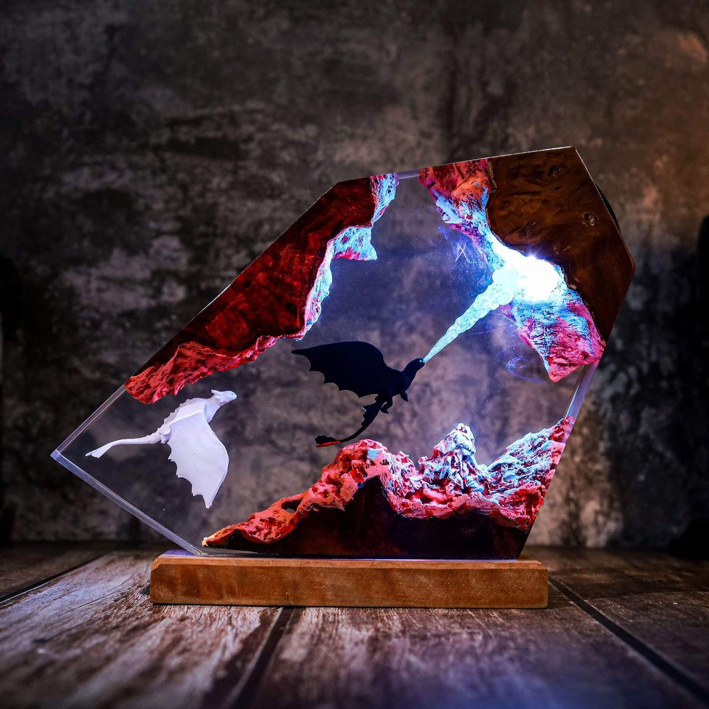 Fire Breathing Toothless and Light Fury Lamp - Image 10