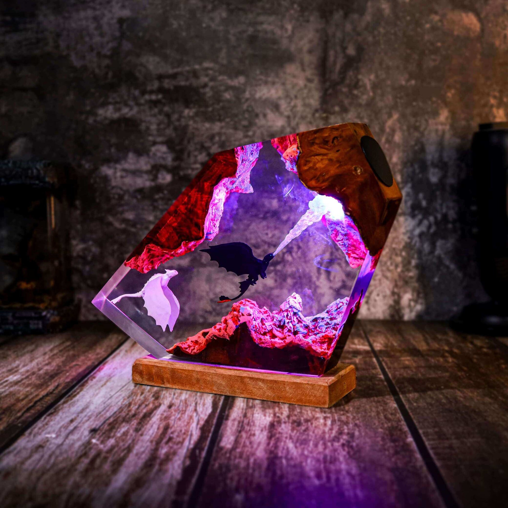 Fire Breathing Toothless and Light Fury Lamp - Image 11
