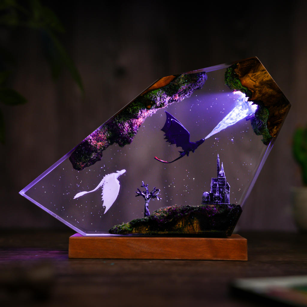 Flying Toothless and Light Fury Lamp Ver 2 - Image 6